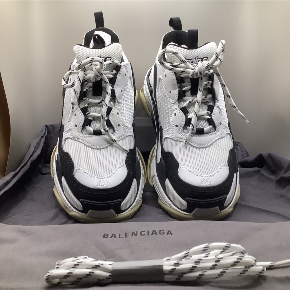 Balenciaga Monochrome Chunky Sneakers